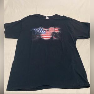 Disney Themed Mickey Mouse Ears with the United States Flag - XL